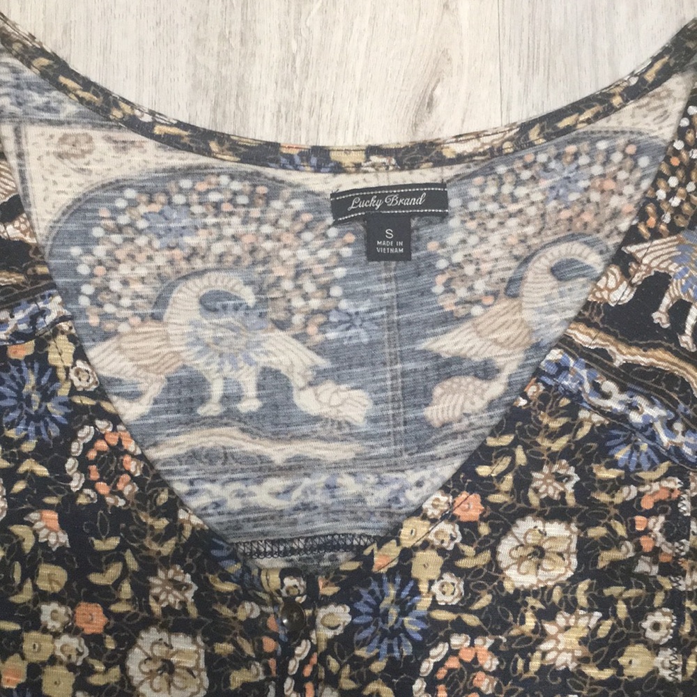 Lucky Brand Print Blouse - Picture 2 of 5